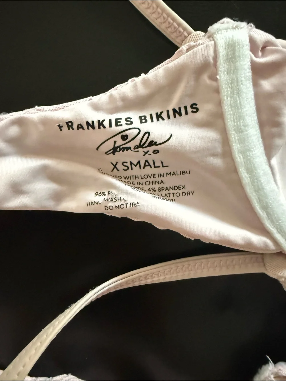 Frankie's Bikinis Pink Crochet Tie-Side Bikini